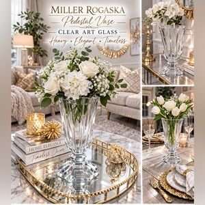 Miller Rogaska Crystal Pedestal Vase – Century Collection